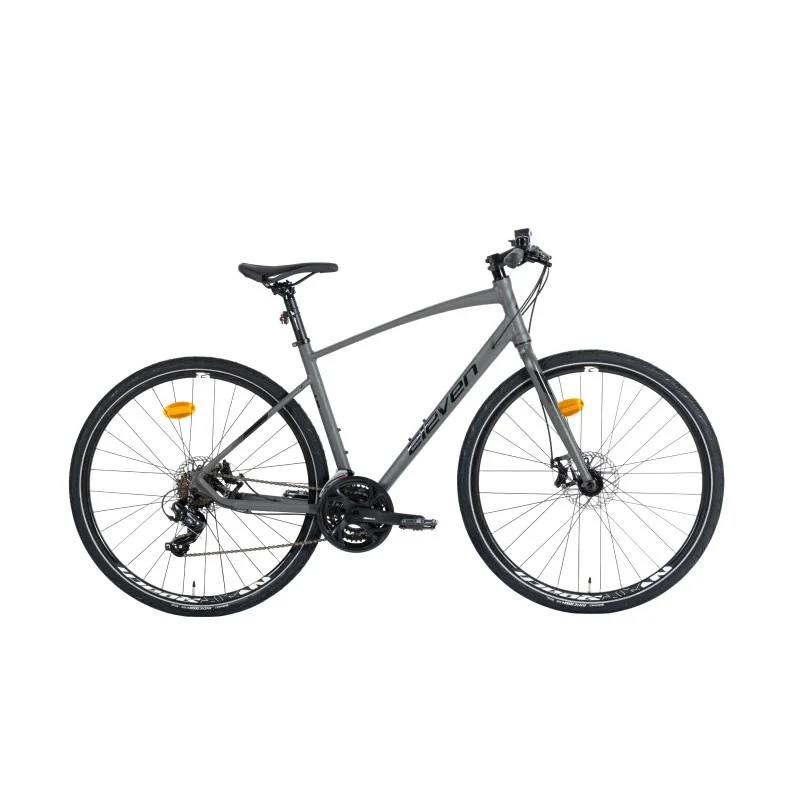 VÉLO DE VILLE ELEVEN FREEZ 1.0 UNISEXE GRIS / NOIR MAT – TAILLE S