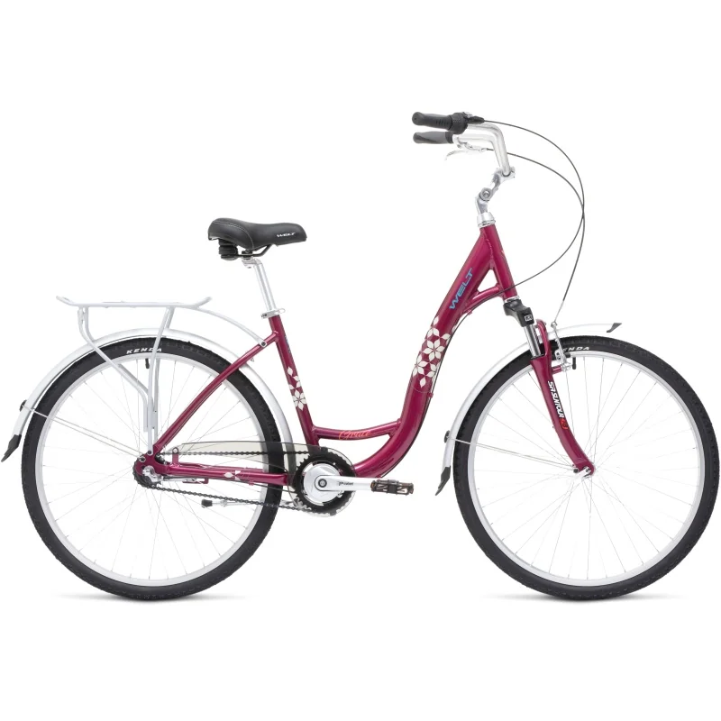 WELT GRACE 3 UNISEX HYBRID BIKE PURPLE - ONE SIZE