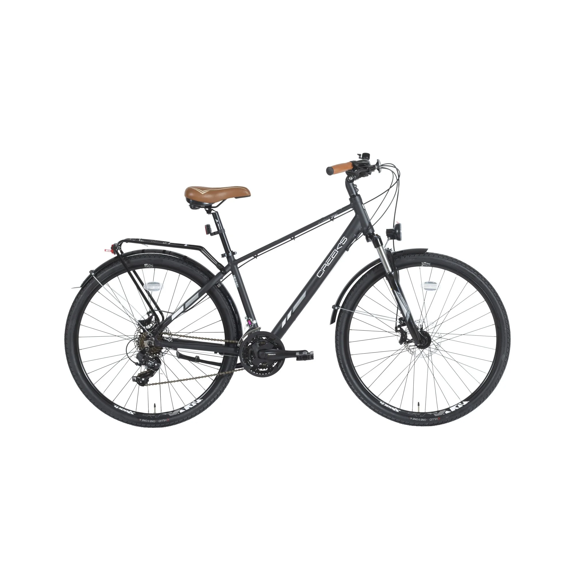 BICICLETA DE CIUDAD CREEKS KASKA HOMBRE NEGRO MATE - TALLA M
